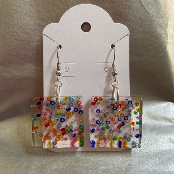 Handmade Resin Earrings - Picture 5 of 6
